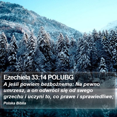 Ezechiela 33:14 POLUBG Bible Verse Image