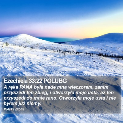 Ezechiela 33:22 POLUBG Bible Verse Image
