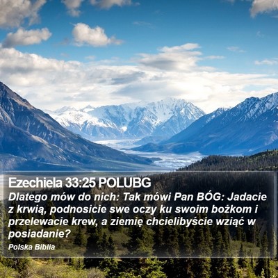 Ezechiela 33:25 POLUBG Bible Verse Image