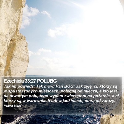 Ezechiela 33:27 POLUBG Bible Verse Image