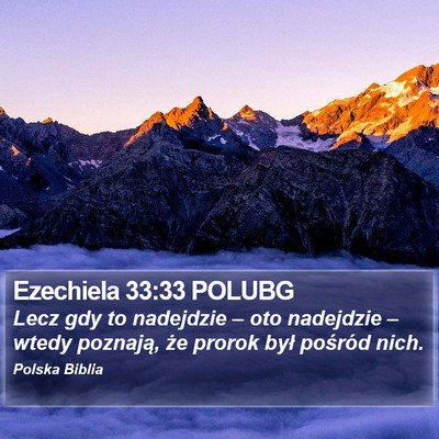 Ezechiela 33:33 POLUBG Bible Verse Image