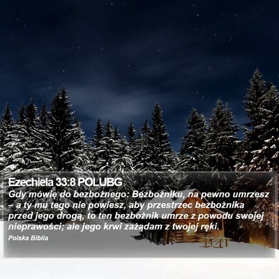 Ezechiela 33:8 POLUBG Bible Verse Image