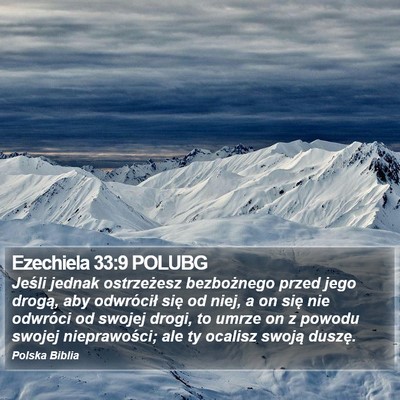 Ezechiela 33:9 POLUBG Bible Verse Image