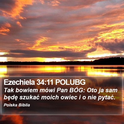 Ezechiela 34:11 POLUBG Bible Verse Image
