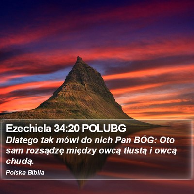 Ezechiela 34:20 POLUBG Bible Verse Image