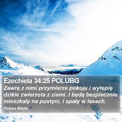 Ezechiela 34:25 POLUBG Bible Verse Image