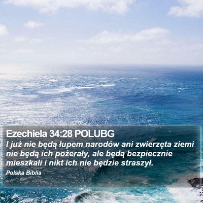 Ezechiela 34:28 POLUBG Bible Verse Image