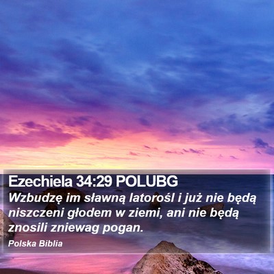 Ezechiela 34:29 POLUBG Bible Verse Image