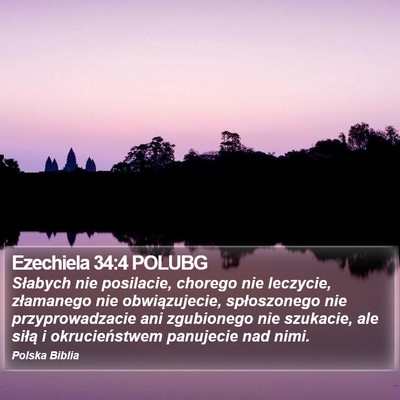 Ezechiela 34:4 POLUBG Bible Verse Image