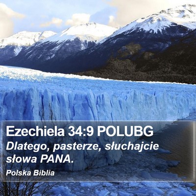 Ezechiela 34:9 POLUBG Bible Verse Image
