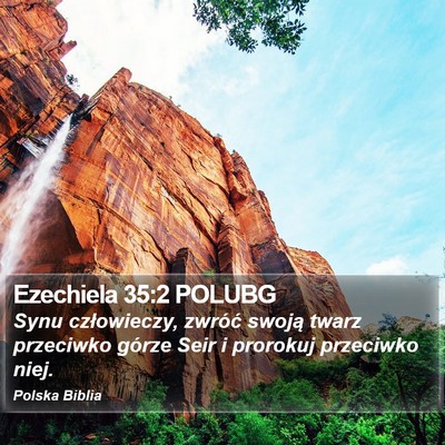 Ezechiela 35:2 POLUBG Bible Verse Image