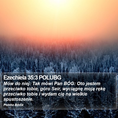 Ezechiela 35:3 POLUBG Bible Verse Image