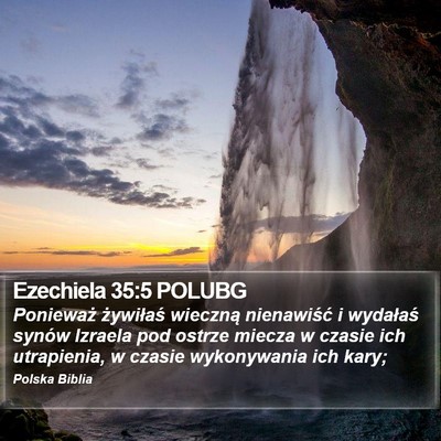 Ezechiela 35:5 POLUBG Bible Verse Image