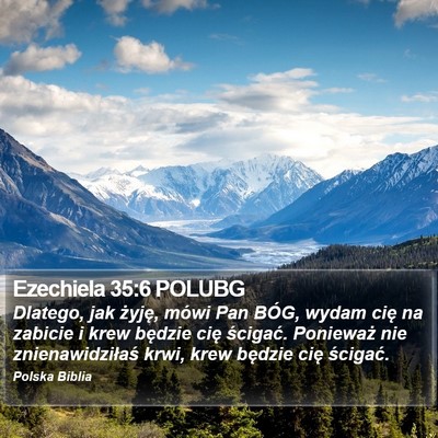 Ezechiela 35:6 POLUBG Bible Verse Image