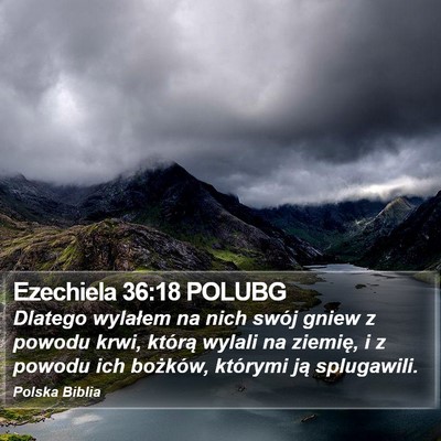 Ezechiela 36:18 POLUBG Bible Verse Image