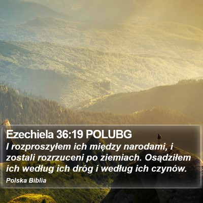 Ezechiela 36:19 POLUBG Bible Verse Image