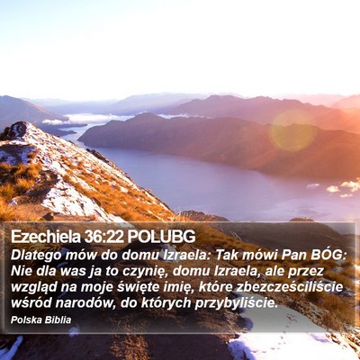 Ezechiela 36:22 POLUBG Bible Verse Image