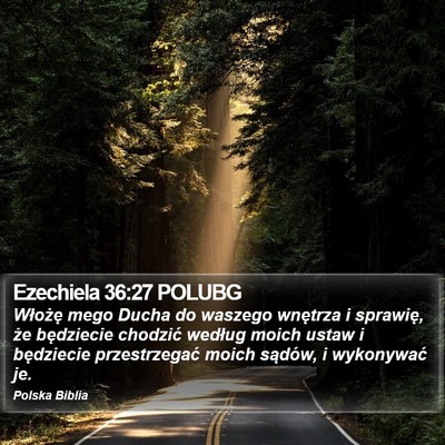 Ezechiela 36:27 POLUBG Bible Verse Image