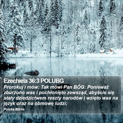 Ezechiela 36:3 POLUBG Bible Verse Image