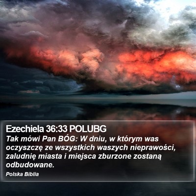 Ezechiela 36:33 POLUBG Bible Verse Image