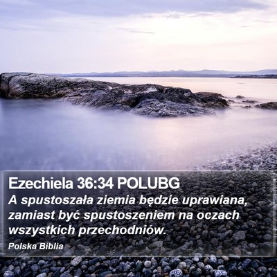 Ezechiela 36:34 POLUBG Bible Verse Image