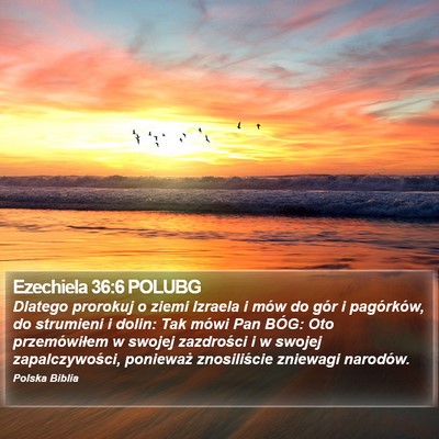 Ezechiela 36:6 POLUBG Bible Verse Image