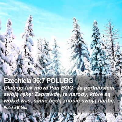 Ezechiela 36:7 POLUBG Bible Verse Image