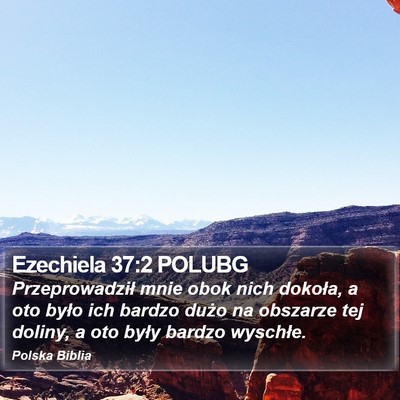 Ezechiela 37:2 POLUBG Bible Verse Image