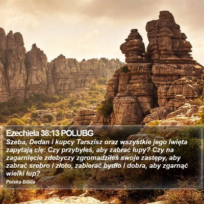 Ezechiela 38:13 POLUBG Bible Verse Image