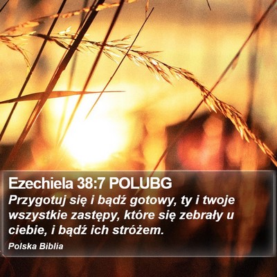 Ezechiela 38:7 POLUBG Bible Verse Image