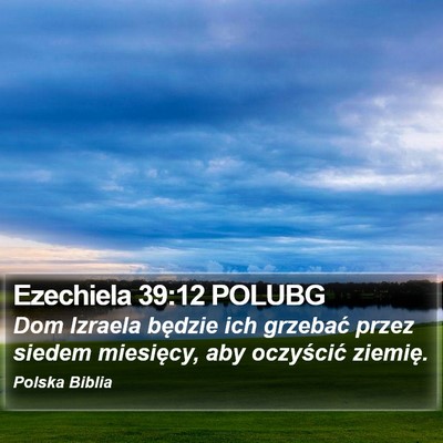 Ezechiela 39:12 POLUBG Bible Verse Image