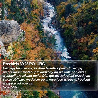 Ezechiela 39:23 POLUBG Bible Verse Image
