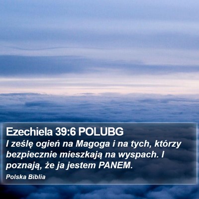 Ezechiela 39:6 POLUBG Bible Verse Image