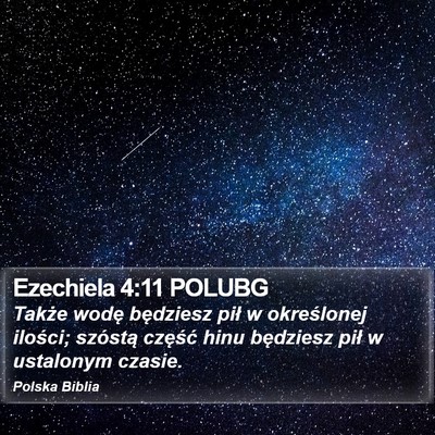 Ezechiela 4:11 POLUBG Bible Verse Image