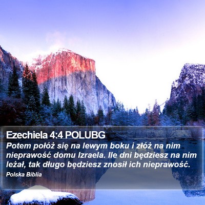 Ezechiela 4:4 POLUBG Bible Verse Image