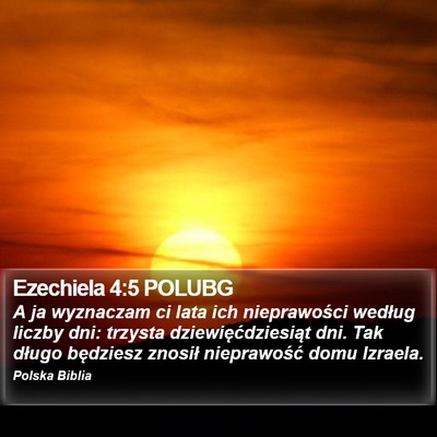 Ezechiela 4:5 POLUBG Bible Verse Image