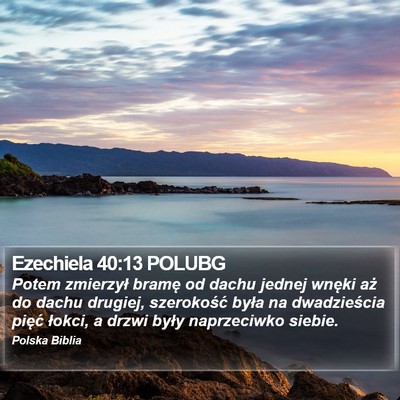 Ezechiela 40:13 POLUBG Bible Verse Image