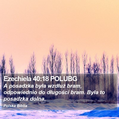 Ezechiela 40:18 POLUBG Bible Verse Image