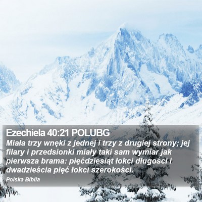 Ezechiela 40:21 POLUBG Bible Verse Image