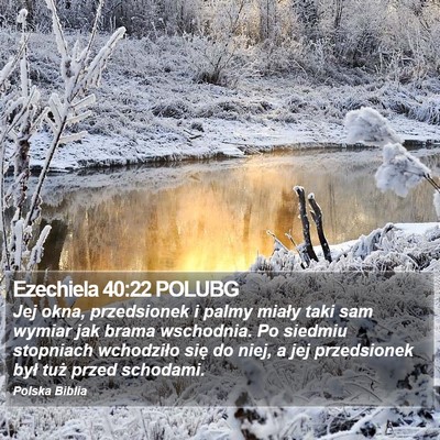 Ezechiela 40:22 POLUBG Bible Verse Image