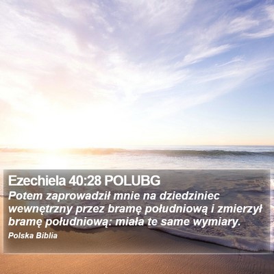 Ezechiela 40:28 POLUBG Bible Verse Image