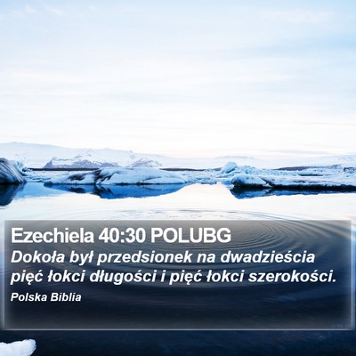 Ezechiela 40:30 POLUBG Bible Verse Image