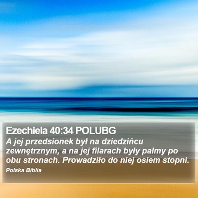 Ezechiela 40:34 POLUBG Bible Verse Image