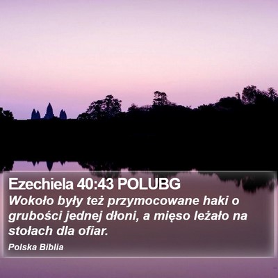 Ezechiela 40:43 POLUBG Bible Verse Image