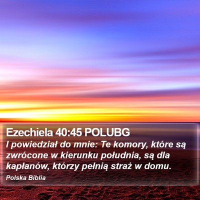 Ezechiela 40:45 POLUBG Bible Verse Image