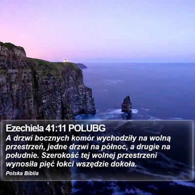 Ezechiela 41:11 POLUBG Bible Verse Image