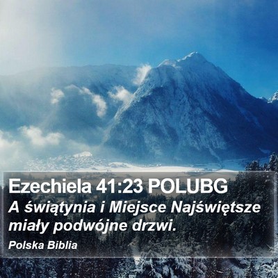 Ezechiela 41:23 POLUBG Bible Verse Image