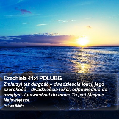 Ezechiela 41:4 POLUBG Bible Verse Image