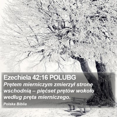 Ezechiela 42:16 POLUBG Bible Verse Image