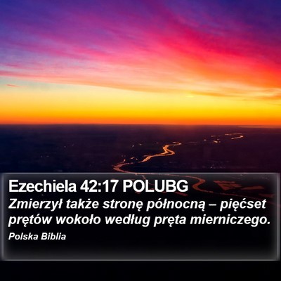 Ezechiela 42:17 POLUBG Bible Verse Image